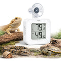 Suction Cup Reptile Thermometer Hygrometer,Large Screen °F/°C Temp&Humidity Gauge for Terrarium Tank Enclosure,Strong Ho