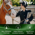 VetrChill Calming Gel for Horses - Apple Flavored Oral Supplement with L-Theanine and Melatonin - Supports Relaxation an