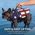 Doglay Dog Life Jacket for Swimming and Boating, Adjustable Puppy Life Vest with Reflective Stripes, Superior Buoyancy P