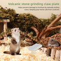 Kisangel Rabbit Lava Grinding Pad Natural Volcanic Stone for Small Pets