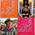 The Peacock Crew Premium Soft Cotton Bandanas Pack for Men and Women Paisley 22 x 22 inches