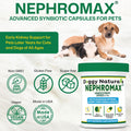 NEPHROMAX™ Synbiotic Capsules for Kidney Support for Dogs & Cats - 36 Billion CFU-Advanced Next-Generation Enteric detoxifying Blend of Pre & Probiotics Kidney Support U.S.A (120 Small Capsules)