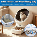 40 Count Cat Litter Box Bags|27.2" x 13"for Automatic Cat Litter Box