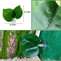 BNOSDM Fake Terrarium Plants for Reptiles, 3-5in, Green, 5PCS