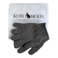 Kotomoda Sphynx Cat Bath Glove, Carbonized Bamboo Charcoal Exfoliating Mitt for Hairless Cats, Gentle Pet Grooming Bath Scrub for Peterbald and Donskoy (1 Pair)
