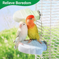 Rodizoo 2 Pack Bird Beak Grinding Stone, Parrot Perch for Cage Volcanic Rock Mineral Bird Perch, Parrot Cage Accessories for Parakeets Budgies Cockatiels, Lovebirds Small to Medium Birds