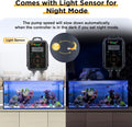 hygger Aquarium Wave Maker, 18W Adjustable Cross Flow Pump with LED Display Controller, Magnetic DC 24V Aquarium Powerhe