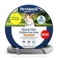 PetArmor Extend Cat Flea and Tick Treatment & Prevention Collar for Cats, 8 Months of Protection, Waterproof, Kills Fleas, Ticks, and Larvae, 1 Count