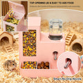 Hamster Water Bottle Feeder, No Drip 2-in-1 Dispenser