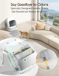 Meowant 75L Extra Large Automatic Litter Box Self Cleaning