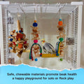 XLpeixin Bird Swings Toys for Parakeets Parrot,Natural Bird Perch Cage Hanging Chew Toys for Conures Budgerigars Finches Parrots Lovebirds and Small Medium Birds