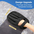 Salhap Pet Hair Removal Glove for Cats & Dogs, Upgraded Five-Finger Electrostatic Pet Hair Glove, Reusable Magic Brush Pet Hair Remover Tool for Laundry, Couch, Carpet, Car Seat