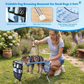 Foldable Pet Grooming Table Hammock, Suitable for Small Dogs and Cats, Pet Joint Protection, Stainless Steel Independent