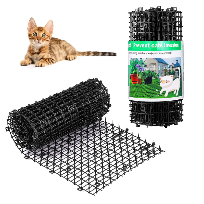 Aurnoet Cat Scat Mat with Spikes 6.5FT Cat Deterrent Mats Plastic Scat Mat for Dogs and Cats Spike Deterrent