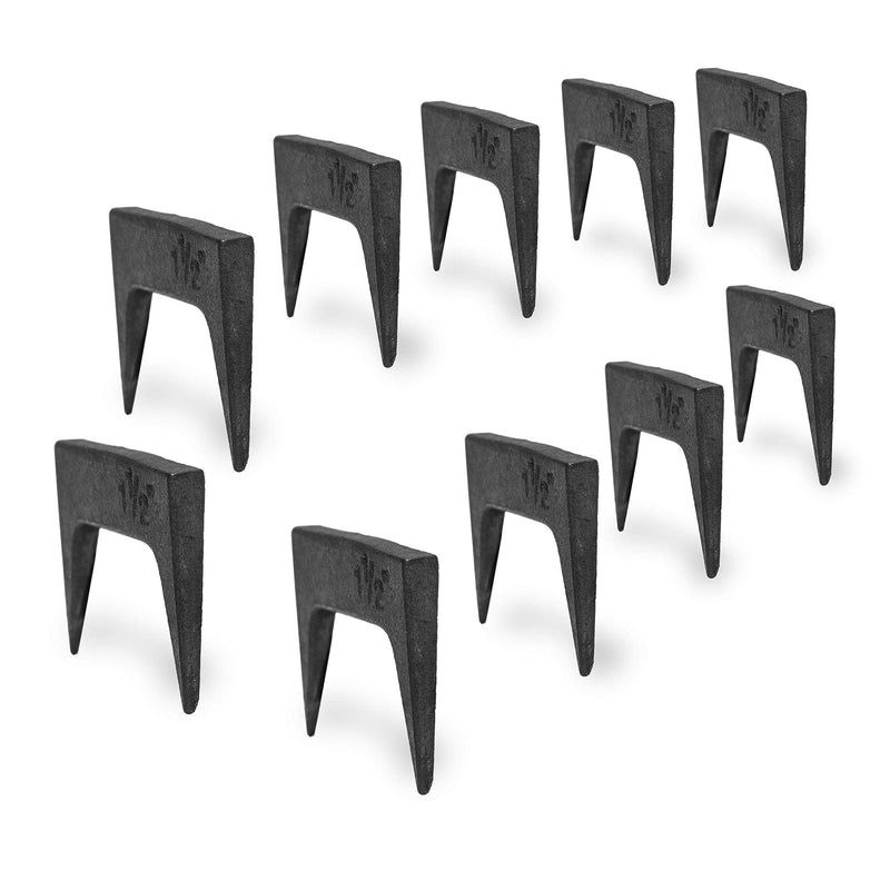 1½ Inch Wide Pinch Dogs Woodworking Clamp Tool, Solid Steel Wood Clamps For Woodworking, Wood Panels, Textured For Better Holding Power (1½