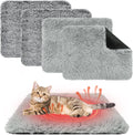 KOOLTAIL Self Warming Cat Bed, 4 Pack 16*20in Plush Extra Warm Self Heating Pet Pad for Crate, Floor, Indoor Outdoor, No