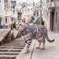 pangdi Cat Harness and Leash Set Escape Proof Kitten Harness No-Head-Pull Cat Vest Cat Leash for Walking Travel, Grey, X-Large