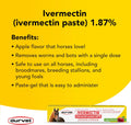 Ivermectin Paste Dewormer - 6.08g dose @ 1.87%-Apple Flavored, 6 Count