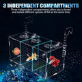 Fish Breeding Box, Acrylic Isolation Box Aquarium Hatchery Incubator with Suction Cups for Newborn Fry, Shrimp, Guppy, C