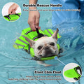Petglad Dog Life Jacket, Cute Wings Adjustable Dog Life Vest with Chin Float and Handle for Swimming Boating Reflective 