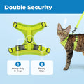 Voyager Escape-Proof Step-in Harness & Leash - Lime Green, Small