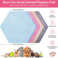 Preboun 4 Pcs 47" Guinea Playpen Pad Reusable Dog Liner, Colorful, Star