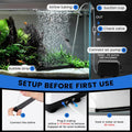 hygger Weighted Nano Mist Bubble Wall Bar, 9.8" Self-Sinking ABS Air Stone Strip with Gentle Oxygen Diffuser for Freshwa