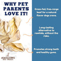 Amazing Dog Treats - Cow Ears for Dogs - (50 Count) - 100% Beef - All Natural Rawhide Alternative