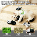 Retro Shaw Catnip Halloween Cat Toys, Goth Kitten Toy for Indoor Cats,4PCS