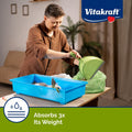 Vitakraft Fresh World Small Animal Bedding - Ultra Strength - Pet Bedding for Litter Boxes and Cages (16 L),Gray, 975 cu