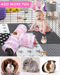 Bissap Rabbit Tunnel, 9.8'' Collapsible Bunny Tunnel and Tube 3 Ways Pet Hideout with 1 Play Ball for Indoor Kittens Dwa