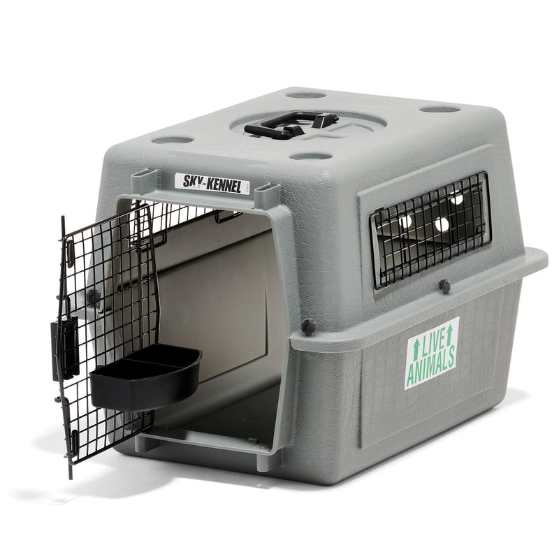 Petmate Sky Kennel For Air and Travel Airline Compliant Dog Crate for Smaller Dog Breeds or Pets up to 15 lbs, Heavy Duty Dog Kennel, Made in the USA- 21