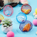 Jecery 5 Pcs Cat Spring Balls Toys Stretchable Rolling Balls Colorful Playful Coils Interactive Action Toy Caged Rats for Kitten Pet Supplies (Mouse,Multicolor)
