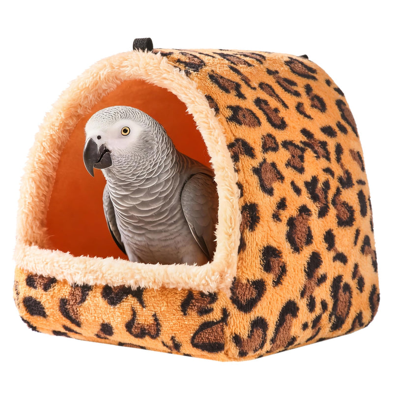 Large Winter-Warm Bird Nest House 10.6 * 9.8 in- Oversized Plush Nest for Large Parrots and Long-Tailed Parrots, Warm Hammock-Style Cage Bed, Cozy Bird Shelter for Macaws African Grey Amazon Parrots