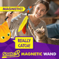 Cat Amazing Snatch - Magnetic Cat Wand Toy! Telescoping, Durable Feather Toy for Cats - Fishing Pole & Teaser Wand String Stick - Cats Can Really Catch!