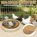 kathson 18PCS Pigeon Nest Pads,Natural Coconut Fiber Parakeet Nesting Material,Bird Egg Mat Hatching Bedding Accessories,Pigeon Nesting Bowl Breeding Pads for Chicken,Finch,Quail