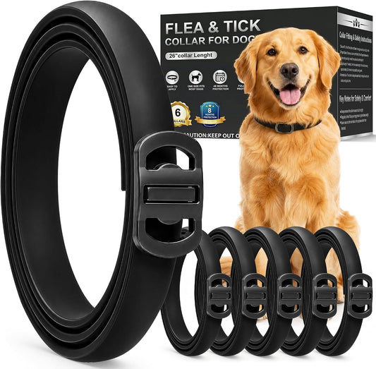 6 Packs Flea and Tick Collar for Dogs
