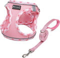 Mercano Soft Mesh Dog Harness and Leash Set, Step-in Reflective Breathable Lightweight Vest Harnesses with Safety Buckle