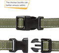 HEELE Dog Collar, Reflective Dog Collar, Soft Neoprene Padded Breathable Nylon Pet Collar Adjustable for Medium Dogs, Ar