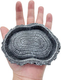 2 Pack Shallow Reptile Food Bowls, Reptile Feeding Terrarium Bowls for Bearded Dragon Lizard Frog Gecko Tortoise Hermit 