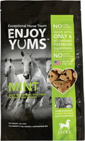 Mint Horse Treats – 1 lb Bag – All-Natural, Low Sugar, Heart-Shaped Baked Biscuits – Peppermint & Honey Flavor – Vet-End