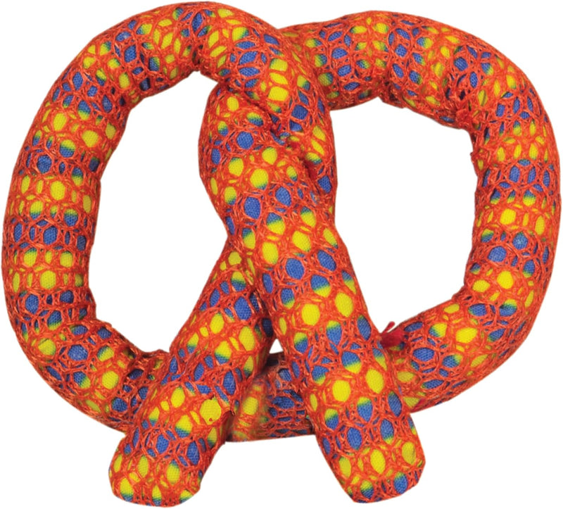 Catstages Catnip Plaque Away Pretzel Interactive Cat Dental Chew Toy, 2.8