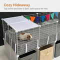 2 Story C&C Cage for Guinea Pigs with Storage,Pee Pad & Liner (56x27x27in)