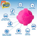 Hartz Dura Play Bacon Scented Squeak Ball Dog Toy for Small Breeds, 3 Pack