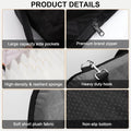 Dog Car Seat for Small/Medium Dogs,Pet Dog Booster Car Seat Puppy 15-35 lbs with Soft 4+2in Detachable Pads Detachable Elevated Cushion and Washable Cover Safety Belt Storage Pockets Easy to Install