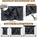 Tfwadmx Rock Terrarium Background 3D Reptile Tank Background Board Amphibian Stereo Backdrop Wall Snake Habitat Decor fo