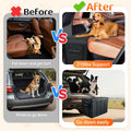 Car Seat Extender for Dogs, Backseat Extender for Large Dog up to 180 LBS, Foldable Back or Front Seat Extender for Most