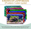 hygger 18W 24/7 Lighting Aquarium LED Light, Sunrise-Daylight-Moonlight Mode and DIY Mode, Adjustable Timer Adjustable B