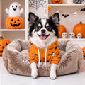 Halloween Dog Hoodie for Small Dogs Halloween Pumpkin Sweatshirt Dog Hoodie with Pockets Winter Halloween Ghost Hoodies 