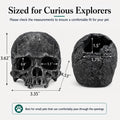 Skull Fish Tank Decor, Gothic Aquarium Hide - Resin Reptile Cave